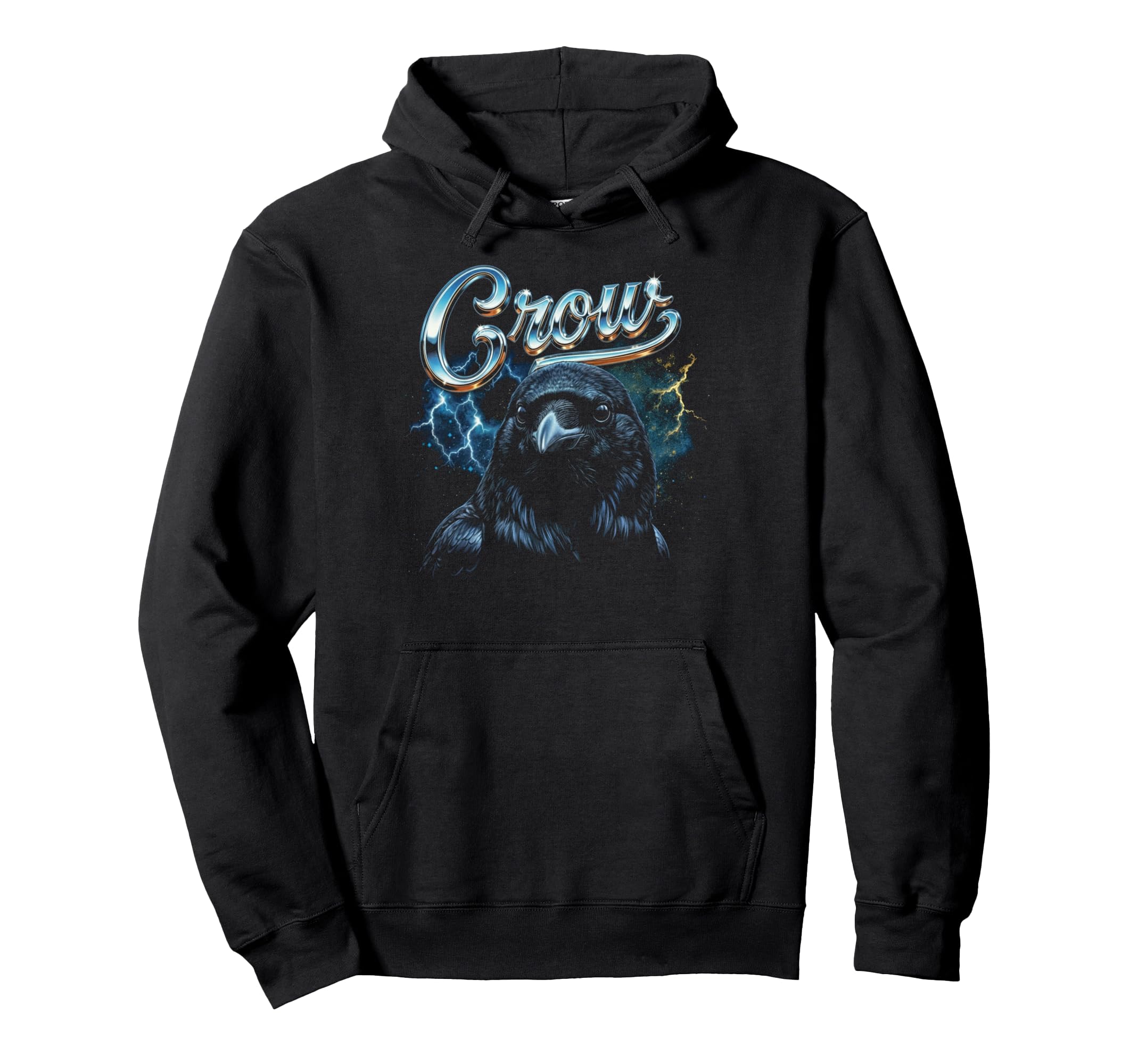 Crow 90S Funny Crow 80S Bird Lover Hoodie - Custom Art Print Men Women - T-Shirt, Sweatshirt, Hoodie