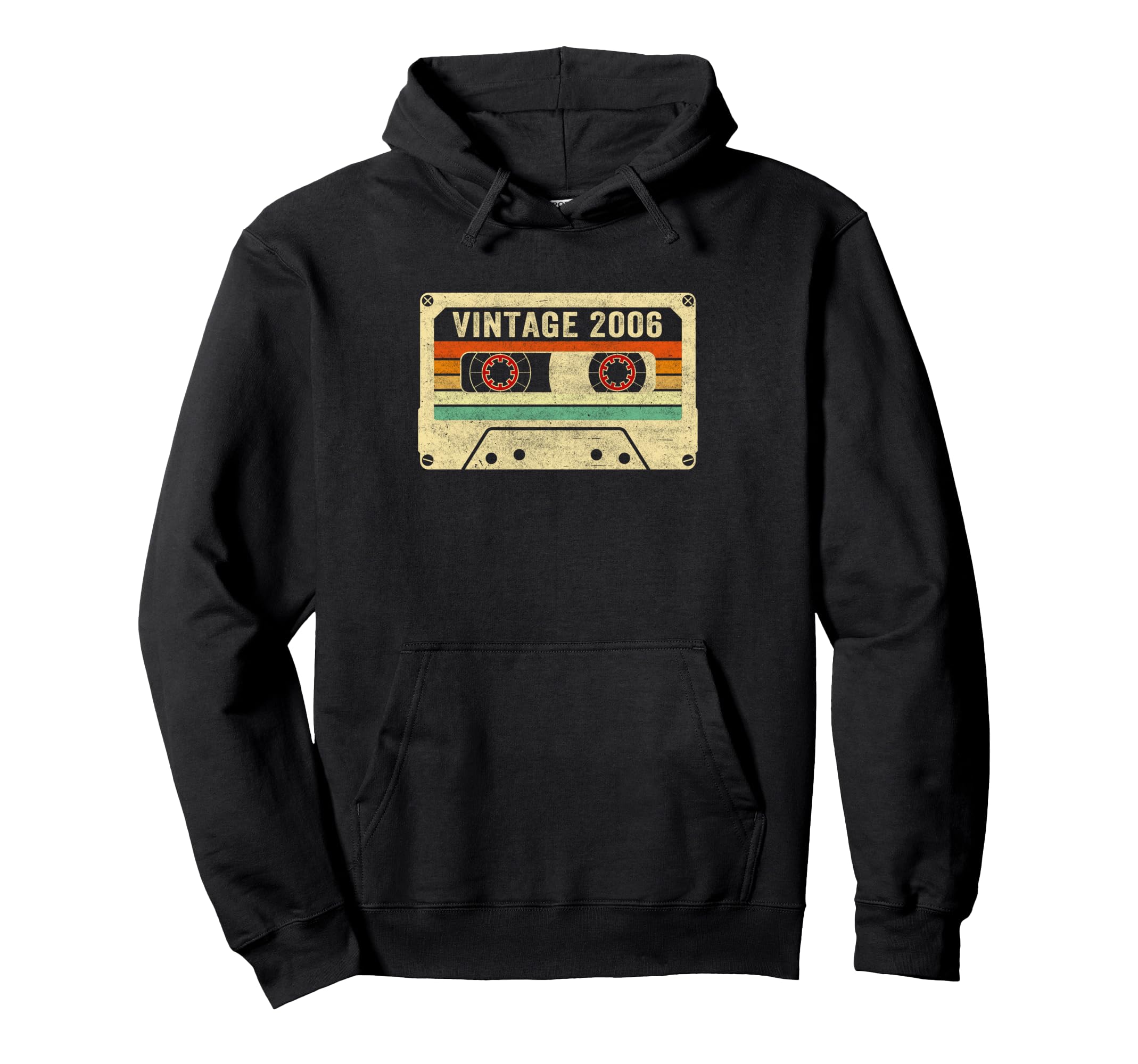 2006 Born 2006 20Th Birthday Cassette Tape Hoodie - Graphic Print Men Women - T-Shirt, Sweatshirt, Hoodie