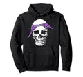 Hiphop Skull Purple Do Rag Bandana Hoodie - Aesthetic Graphic Men Women - T-Shirt, Sweatshirt, Hoodie