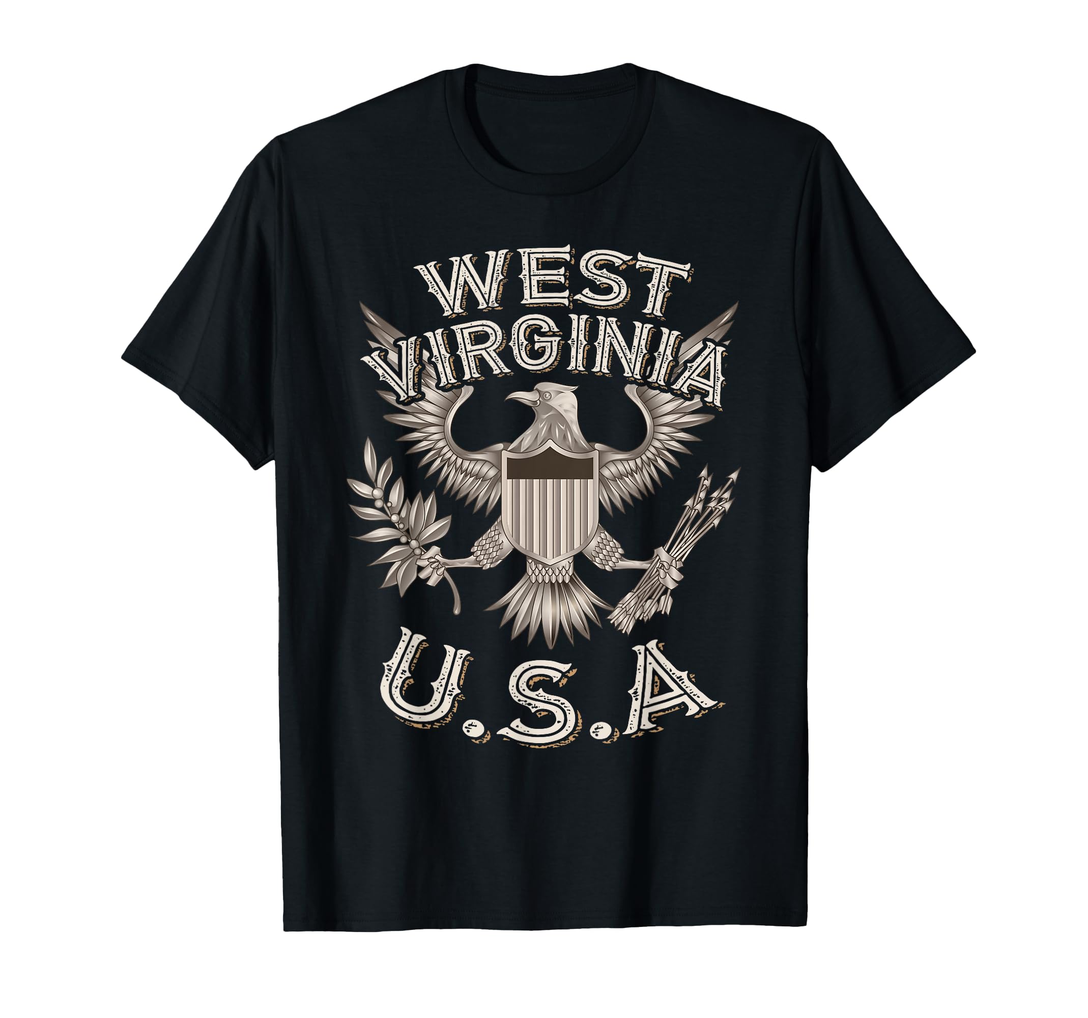 West Virginia Usa Patriot Eagle T-Shirt - Casual Everyday Wear Men Women - T-Shirt, Sweatshirt, Hoodie