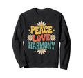 Peace Love Harmony Hippie Boho Sweatshirt - Fun Novelty Design Unisex - T-Shirt, Sweatshirt, Hoodie