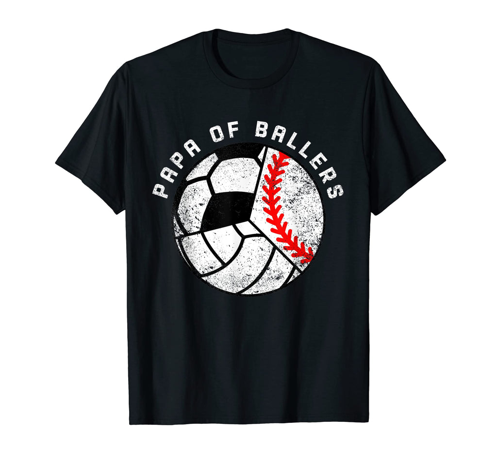 Mens Papa Ballers Funny Baseball T-Shirt - Aesthetic Graphic Unisex - T-Shirt, Sweatshirt, Hoodie