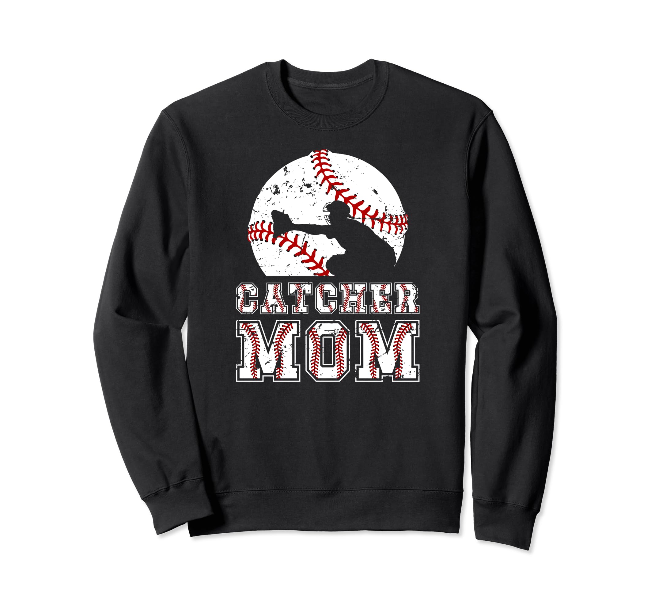 Baseball Catcher Mom Baseball Sweatshirt - Minimalist Print Men Women - T-Shirt, Sweatshirt, Hoodie