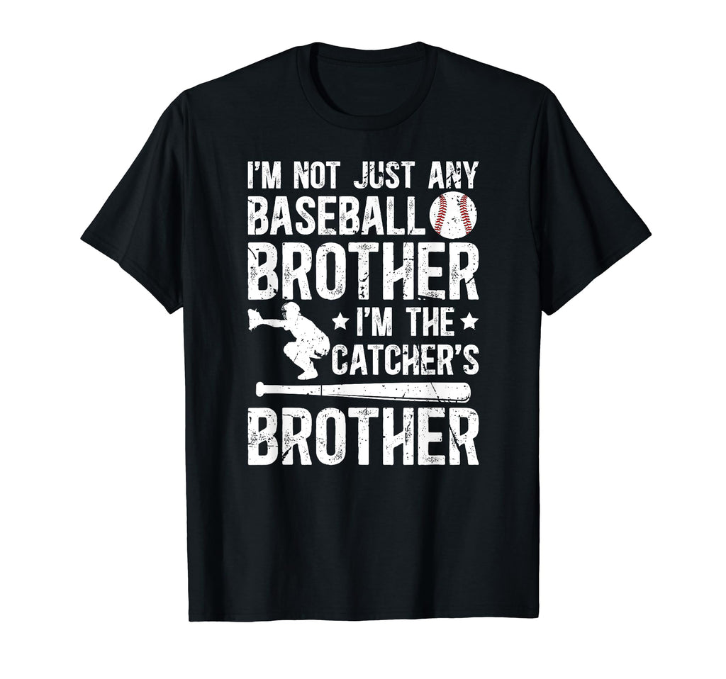 Im Baseball Catcher Brother Baseball T-Shirt - Minimalist Print Men Women - T-Shirt, Sweatshirt, Hoodie