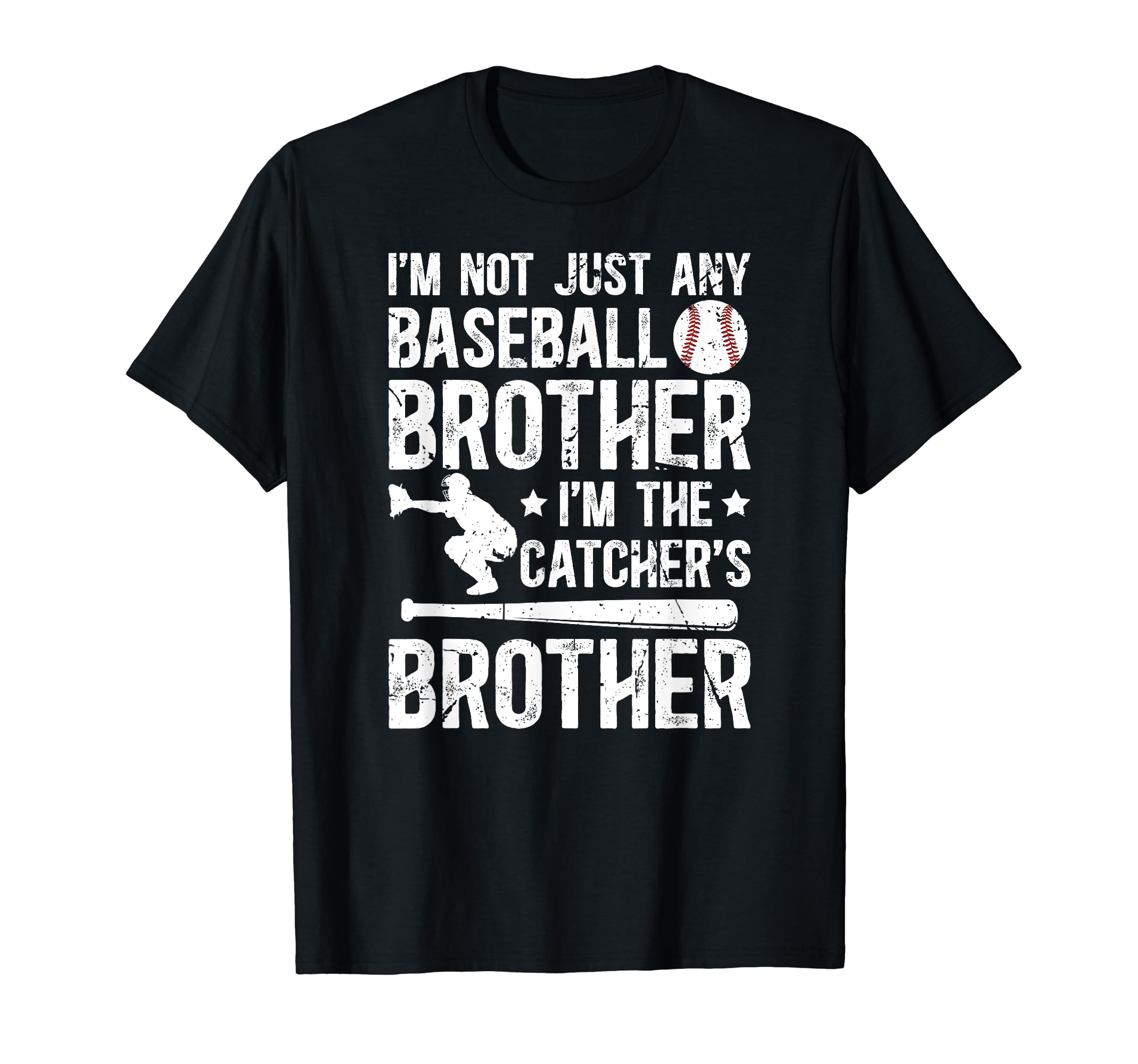Im Baseball Catcher Brother Baseball T-Shirt - Minimalist Print Men Women - T-Shirt, Sweatshirt, Hoodie