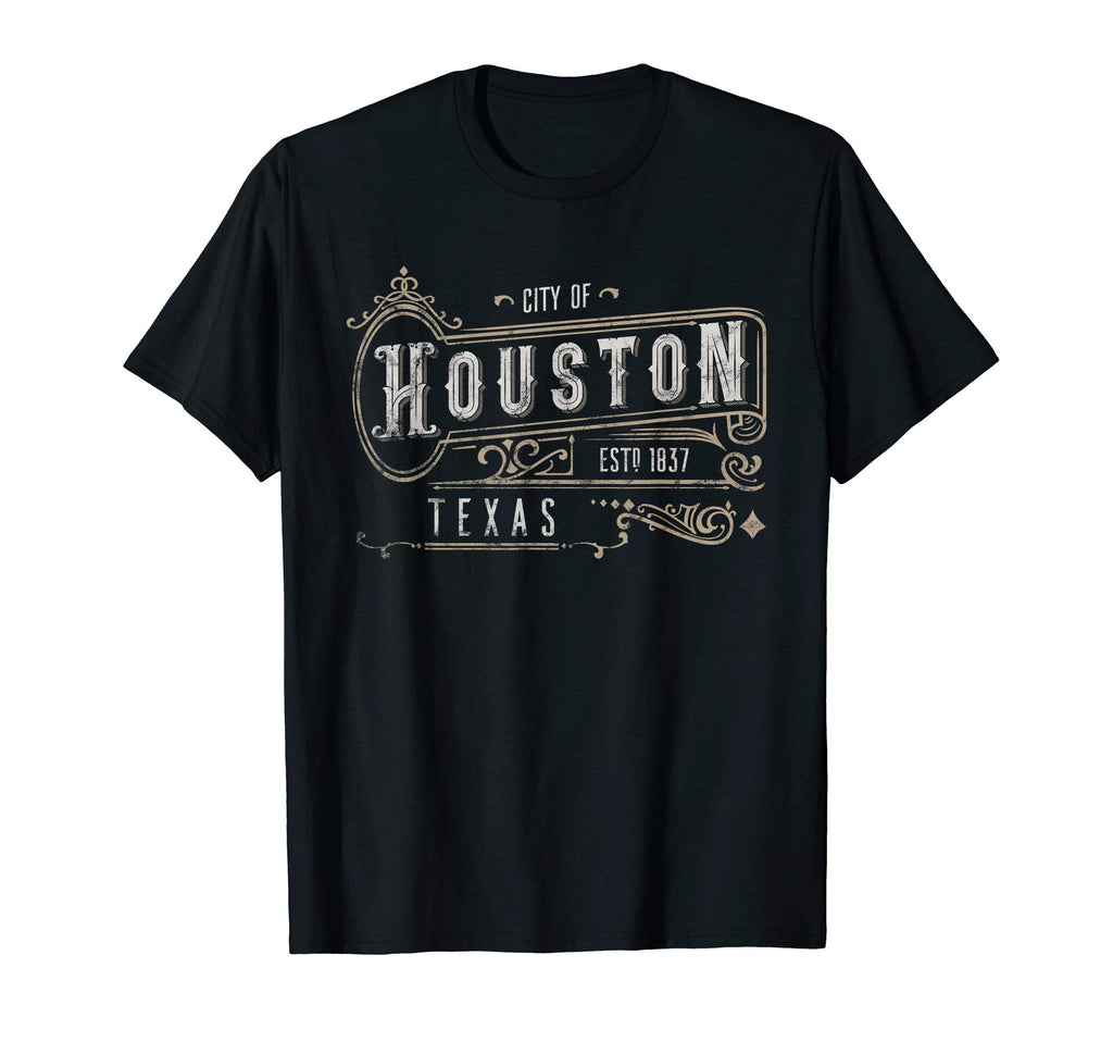 Houston Tx Victorian Home City T-Shirt - Novelty Apparel for Adults - T-Shirt, Sweatshirt, Hoodie