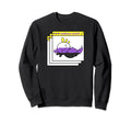 Y2K Vaporwave Nonbinary Pride Napping Sweatshirt - Graphic Print Unisex - T-Shirt, Sweatshirt, Hoodie