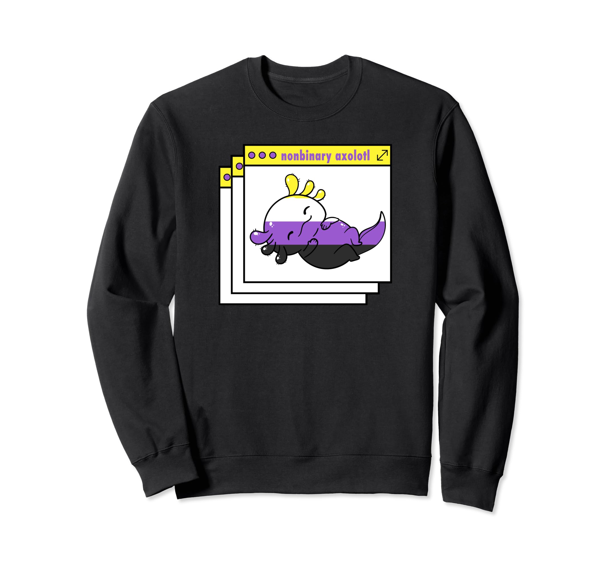 Y2K Vaporwave Nonbinary Pride Napping Sweatshirt - Graphic Print Unisex - T-Shirt, Sweatshirt, Hoodie