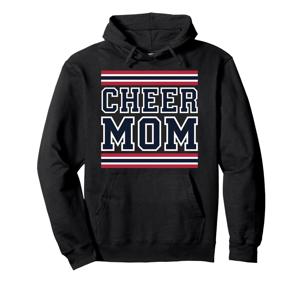 Cheer Mom Mother Bow Cheerleader Game Day Hoodie - Novelty Apparel Unisex - T-Shirt, Sweatshirt, Hoodie