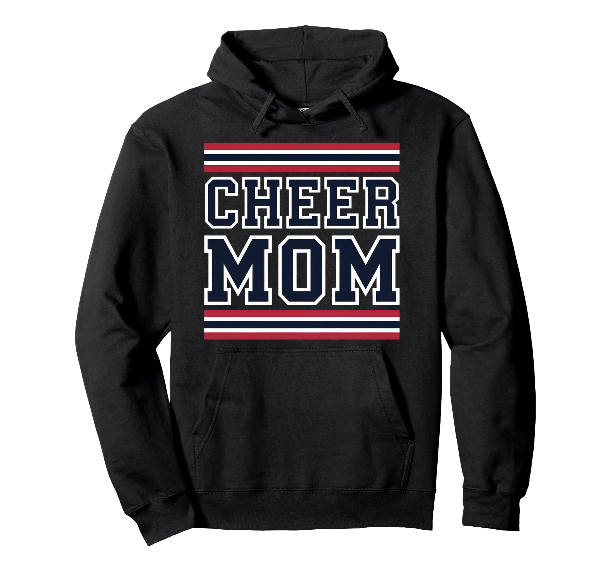 Cheer Mom Mother Bow Cheerleader Game Day Hoodie - Novelty Apparel Unisex - T-Shirt, Sweatshirt, Hoodie