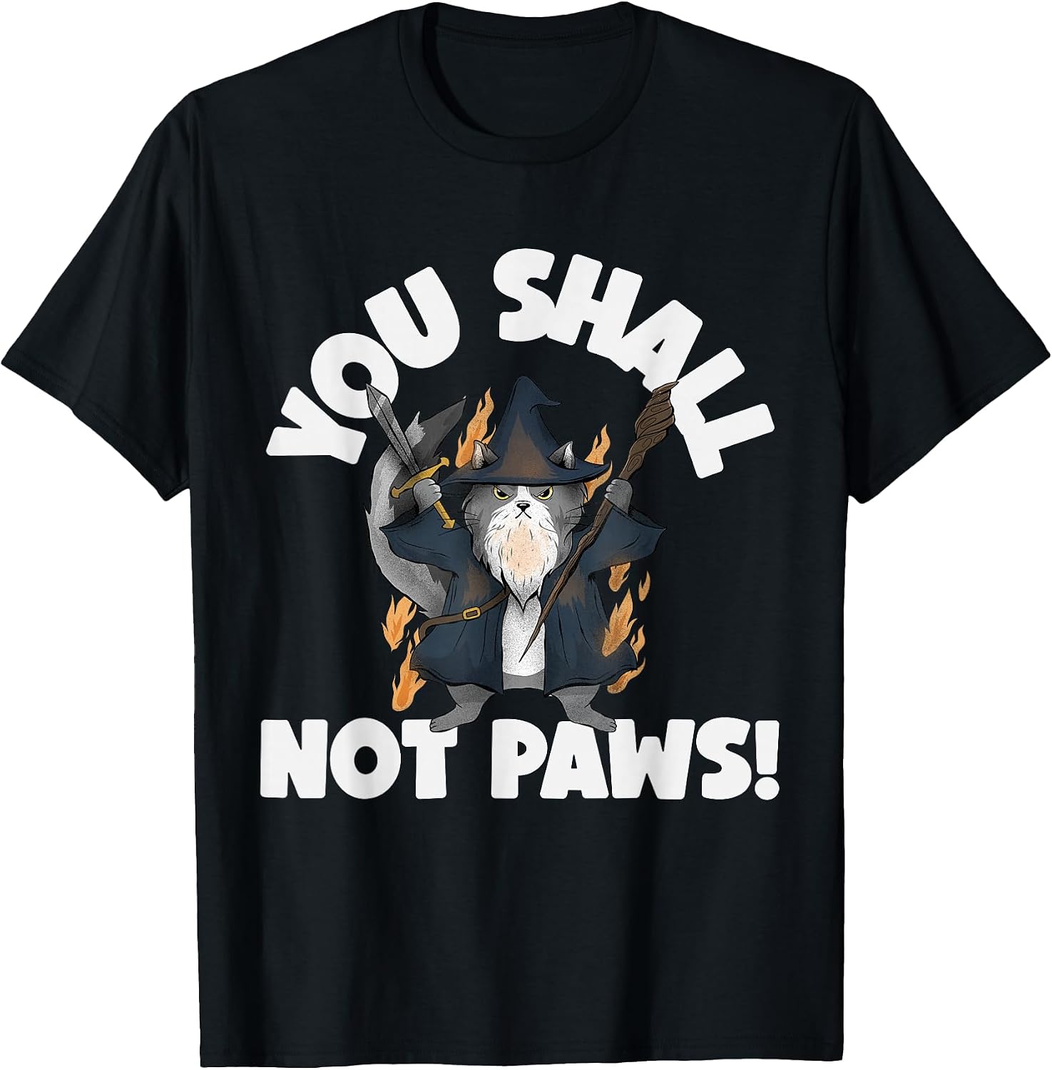 Funny Wizard Cat Lover Gifts - Adult & Kids T-Shirts, Sweatshirts & Hoodies apparel design preview 1