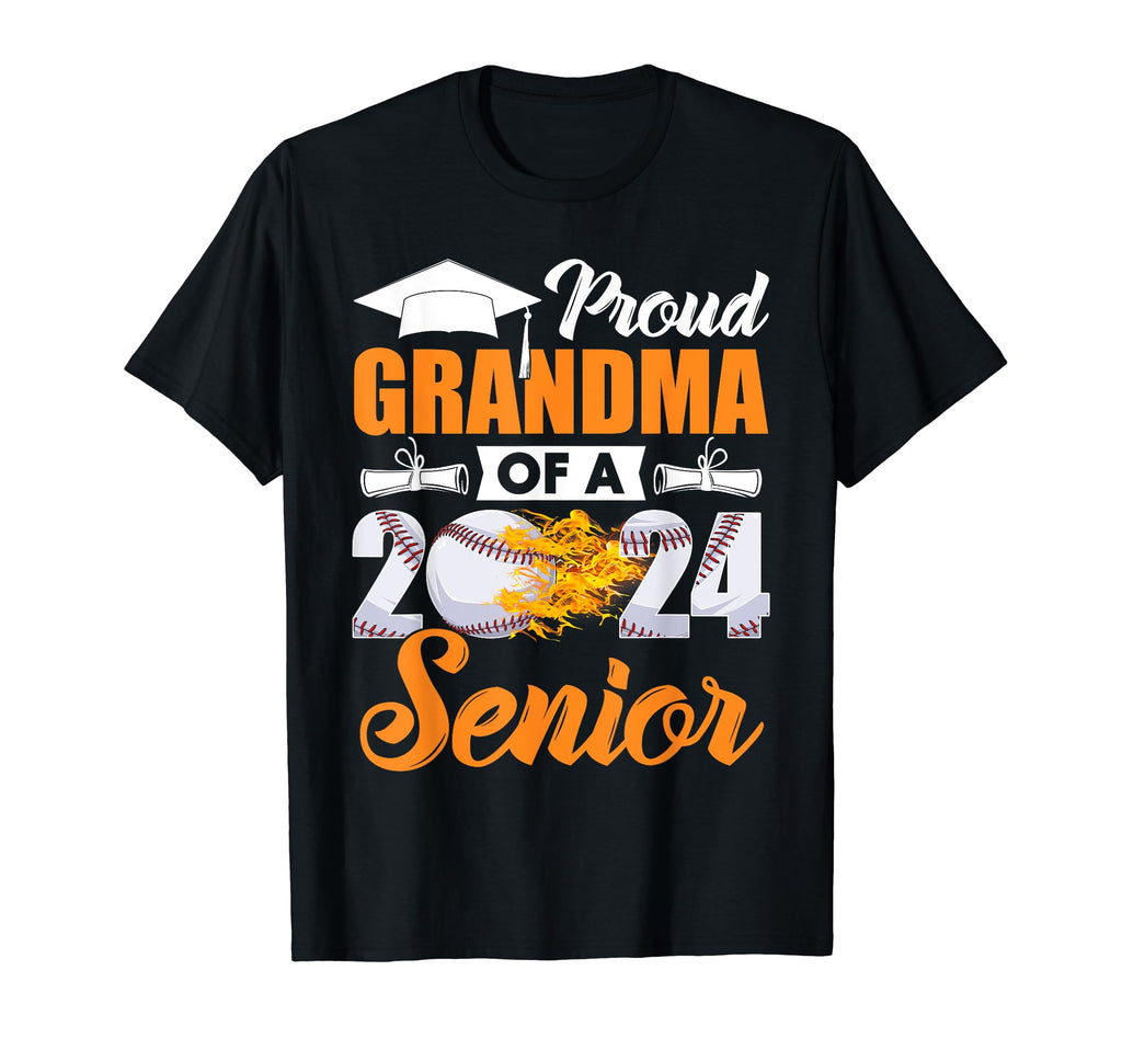 Funny Proud Grandma 2024 Senior T-Shirt - Graphic Print for Adults - T-Shirt, Sweatshirt, Hoodie