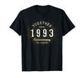 Looking Anniversary Together Since 1993 T-Shirt - Minimalist Print Unisex - T-Shirt, Sweatshirt, Hoodie