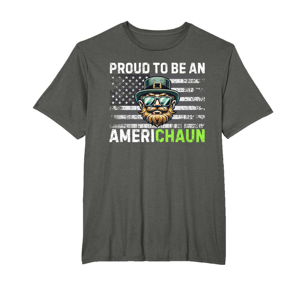 Proud To Be Americhaun Irish American T-Shirt - Graphic Print Unisex - T-Shirt, Sweatshirt, Hoodie