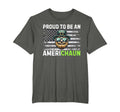 Proud To Be Americhaun Irish American T-Shirt - Graphic Print Unisex - T-Shirt, Sweatshirt, Hoodie