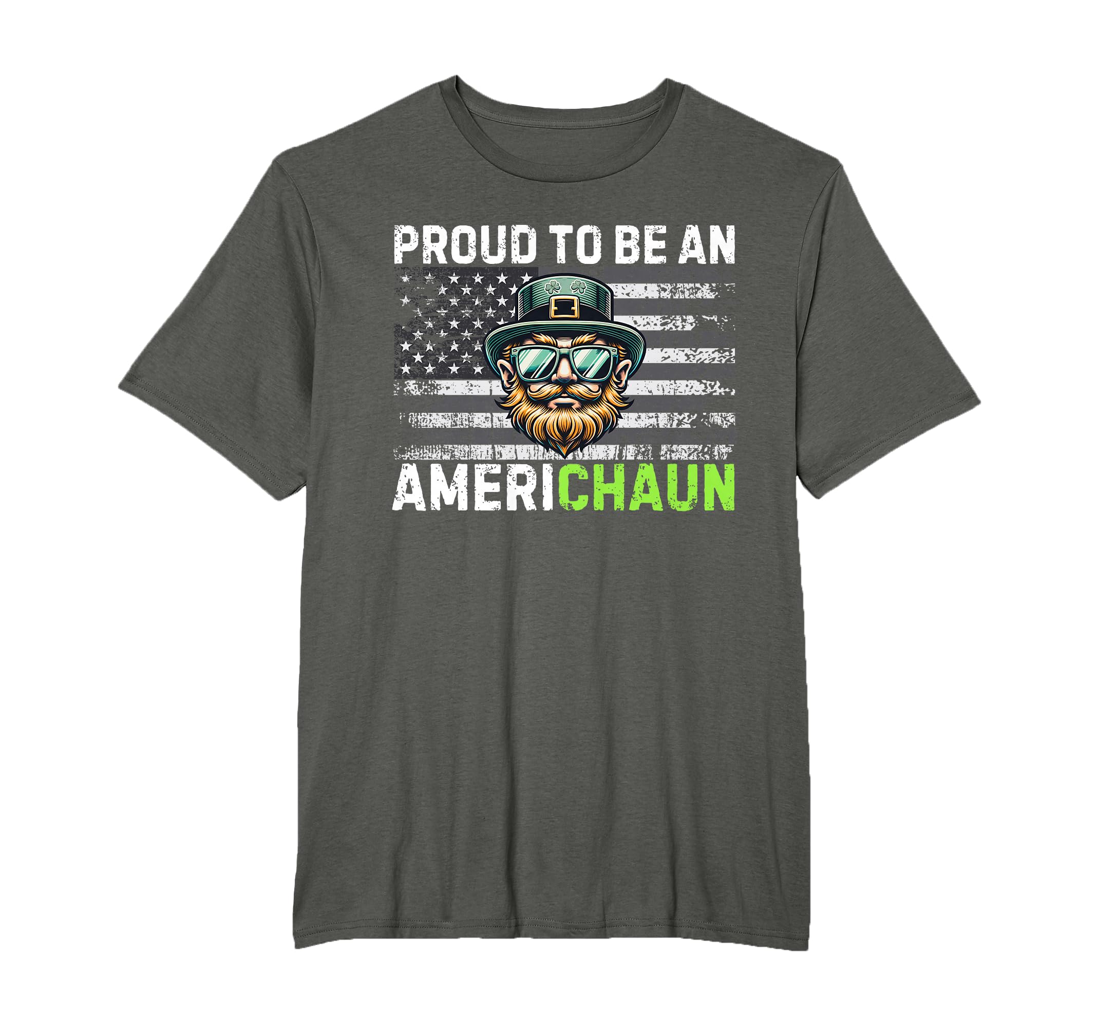 Proud To Be Americhaun Irish American T-Shirt - Graphic Print Unisex - T-Shirt, Sweatshirt, Hoodie