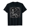 Rock Skeleton Moon Rock Emo Punk Gothic T-Shirt - Minimalist Print Unisex - T-Shirt, Sweatshirt, Hoodie