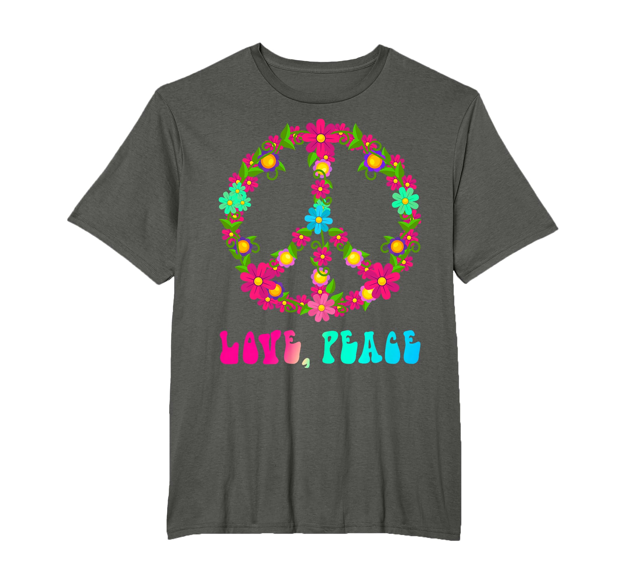Love Peace Hippie T-Shirt - Casual Everyday Wear Unisex - T-Shirt, Sweatshirt, Hoodie