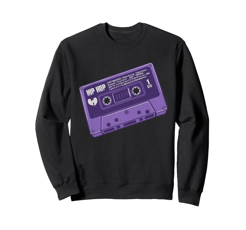 Purple Cassette Tape 90S Hip Hop Sweatshirt - Minimalist Print Men Women - T-Shirt, Sweatshirt, Hoodie