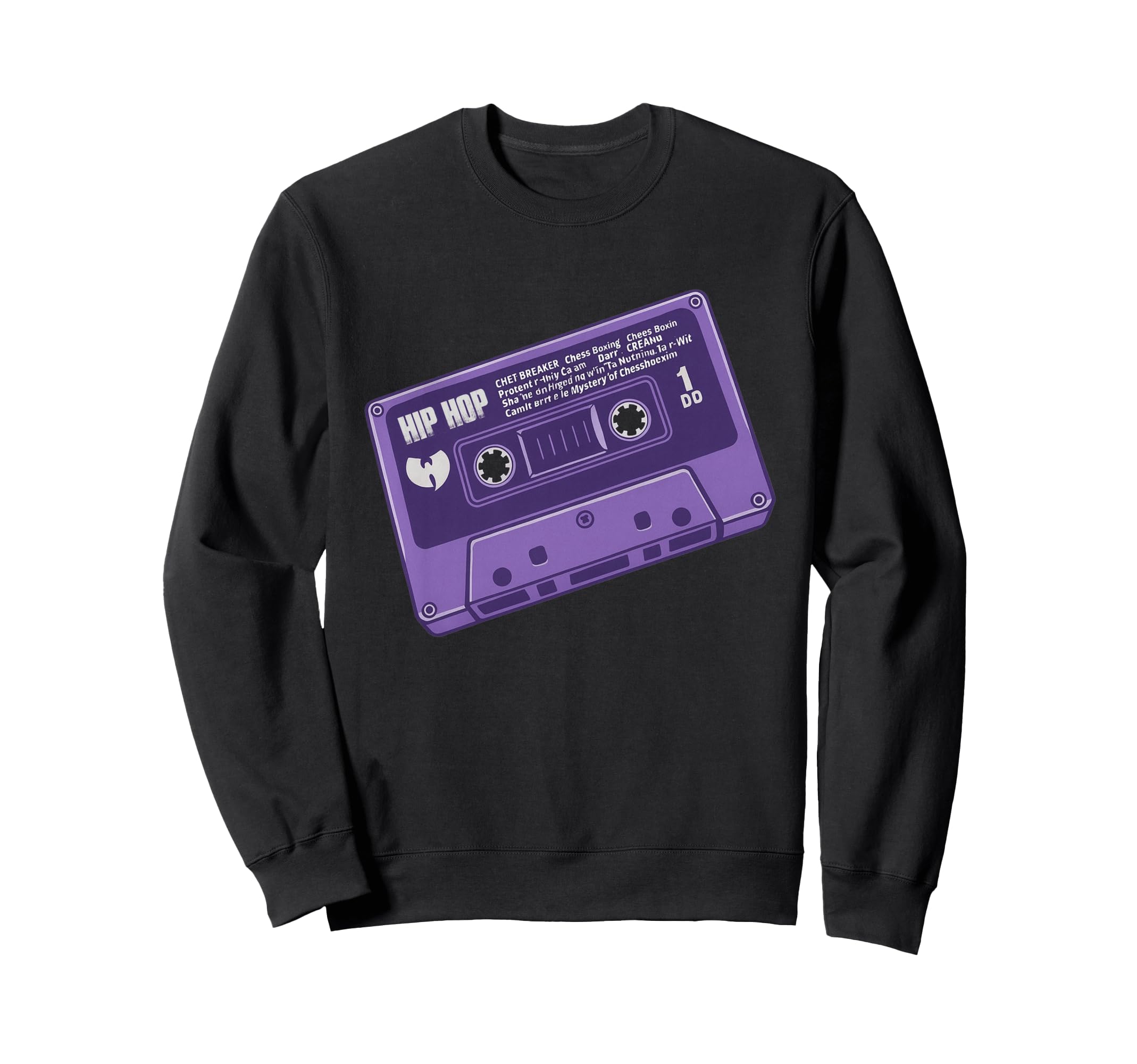 Purple Cassette Tape 90S Hip Hop Sweatshirt - Minimalist Print Men Women - T-Shirt, Sweatshirt, Hoodie