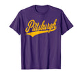 Pittsburgh Varsity Script Sports T-Shirt - Fun Novelty Design for Adults - T-Shirt, Sweatshirt, Hoodie