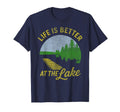 Distressed Fishing Nature Life Is Better T-Shirt - Unique Graphic Unisex - T-Shirt, Sweatshirt, Hoodie