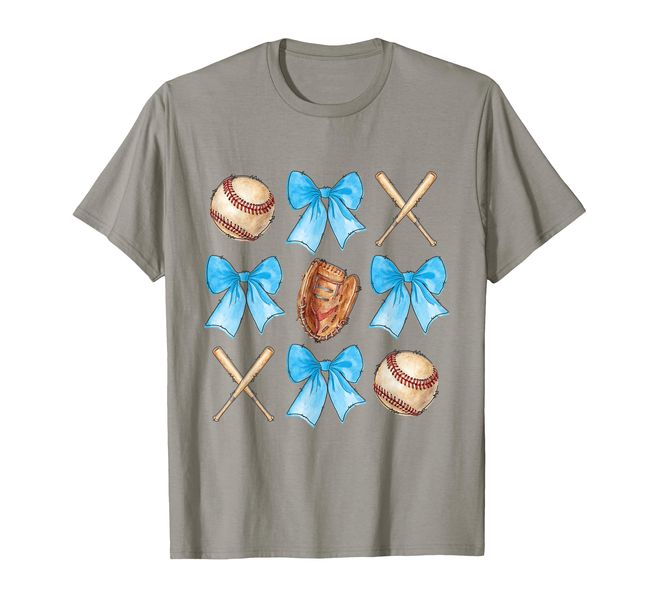 Baseball Coquette Bow Cheer Mom T-Shirt - Minimalist Print Men Women - T-Shirt, Sweatshirt, Hoodie