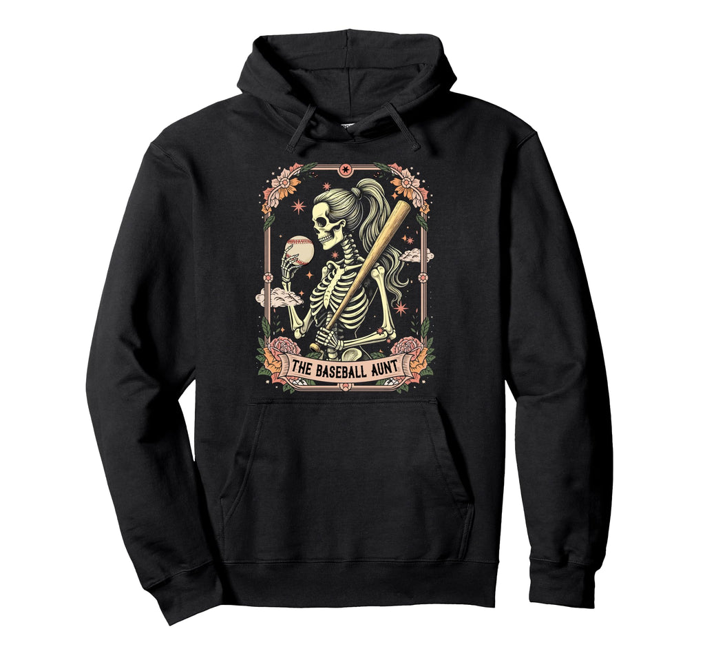 Baseball Player Aunt Mothers Day Hoodie - Casual Everyday Wear for Adults - T-Shirt, Sweatshirt, Hoodie