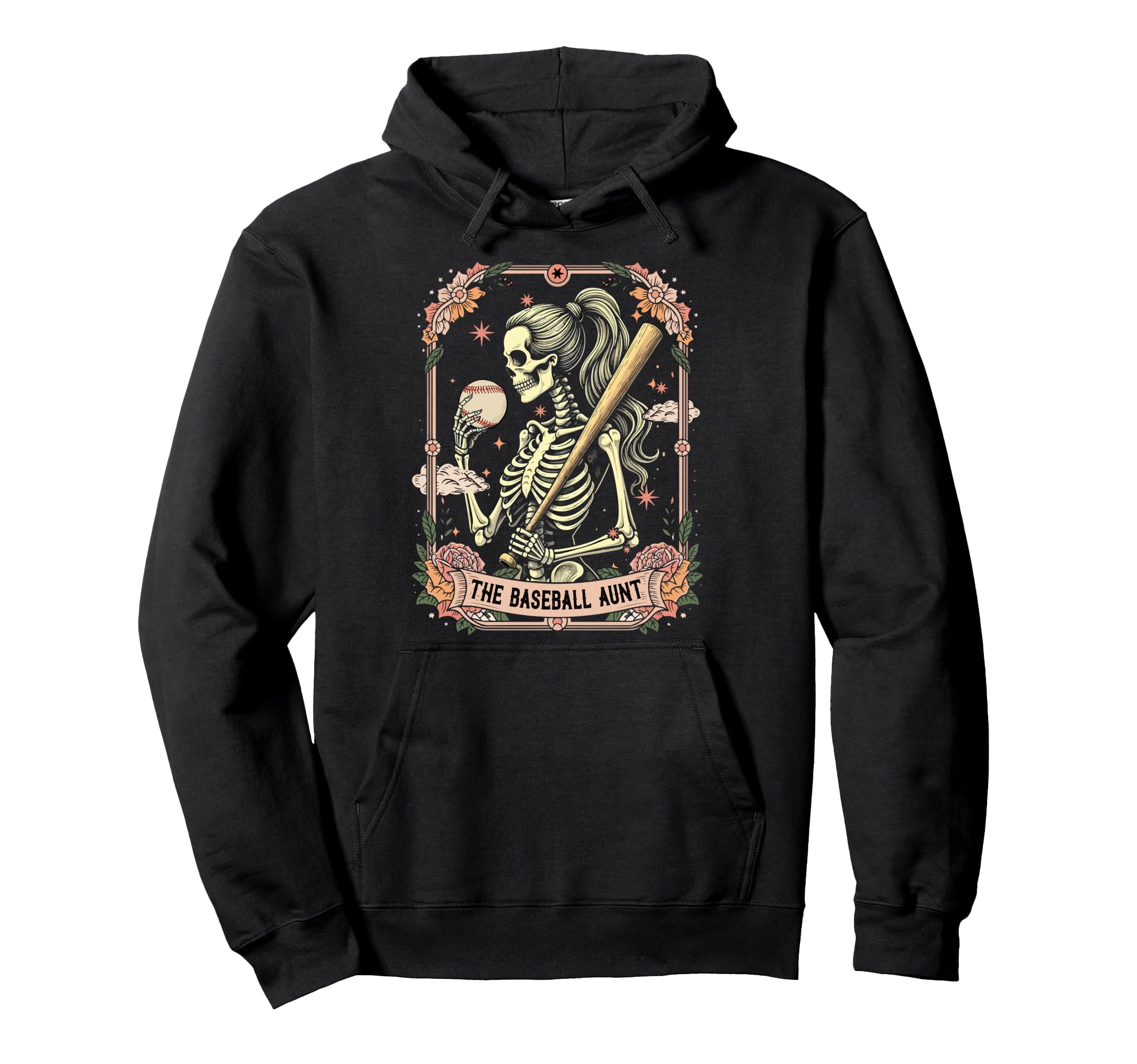 Baseball Player Aunt Mothers Day Hoodie - Casual Everyday Wear for Adults - T-Shirt, Sweatshirt, Hoodie