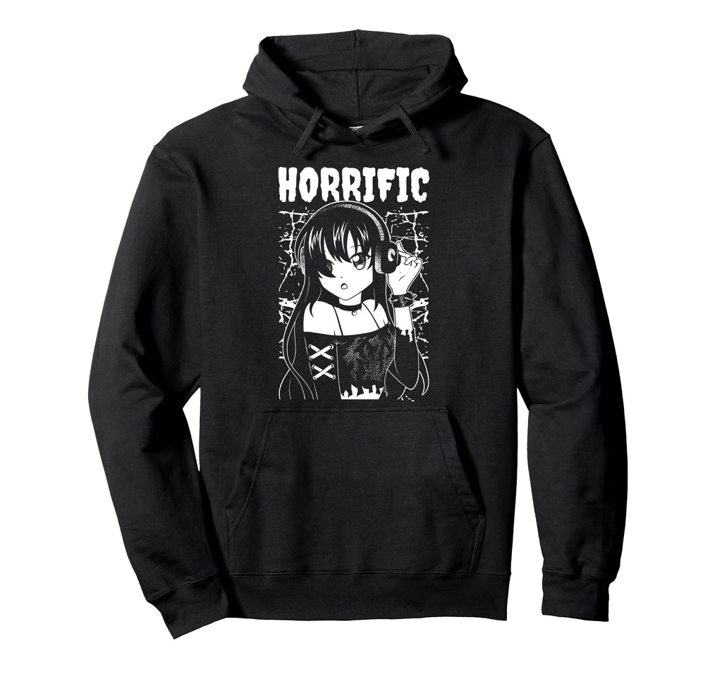 Horrific Anime Kawaii Gothic Aesthetic Hoodie - Graphic Print Men Women - T-Shirt, Sweatshirt, Hoodie