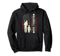 Fathers Day Baseball Dad Usa Flag Gifts Dad Hoodie - Trendy Graphic Unisex - T-Shirt, Sweatshirt, Hoodie