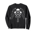 Skull Cross Y2K Grunge Aesthetic Sweatshirt - Novelty Apparel Men Women - T-Shirt, Sweatshirt, Hoodie