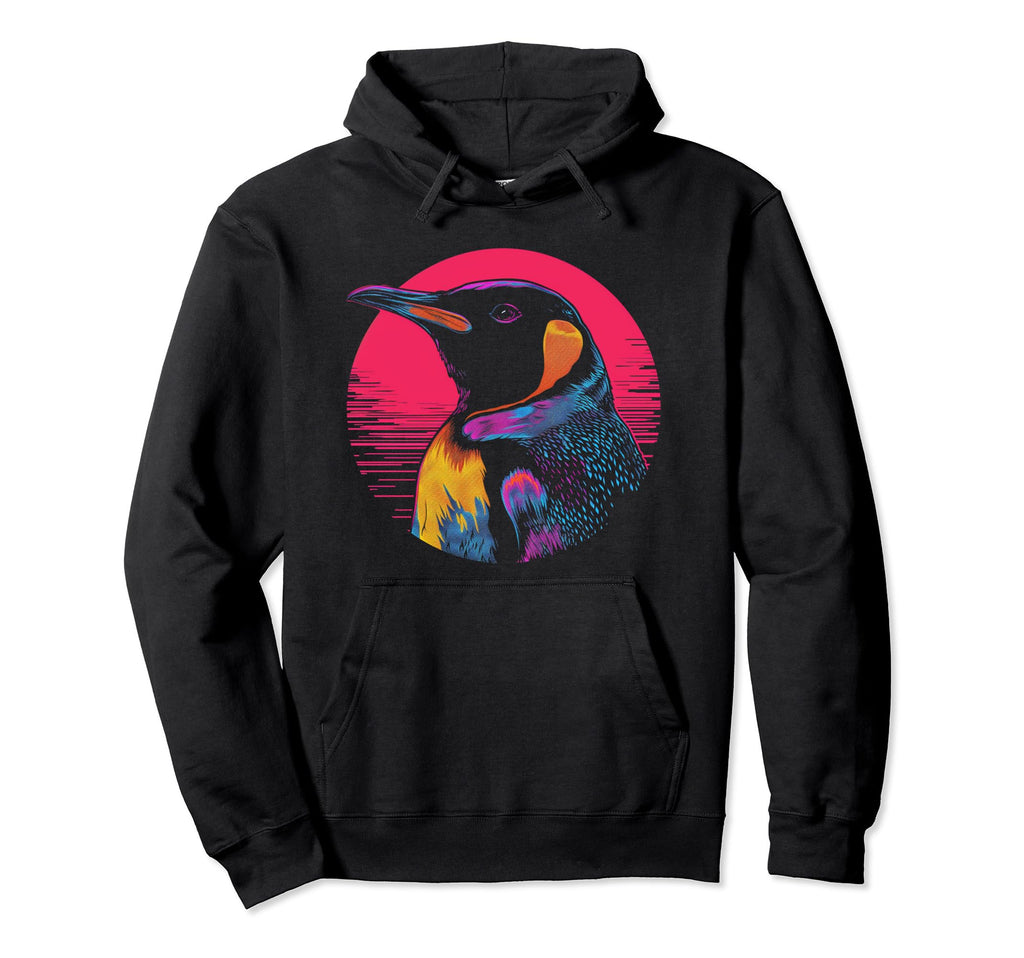 Penguin Vaporwave Aesthetic Synthwave 80S 90S Hoodie - Graphic Print Unisex - T-Shirt, Sweatshirt, Hoodie