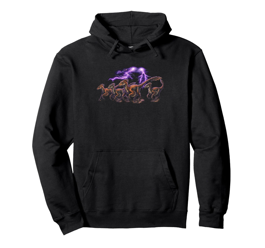 Velociraptor 90S Funny Velociraptor Hoodie - Custom Art Print for Adults - T-Shirt, Sweatshirt, Hoodie