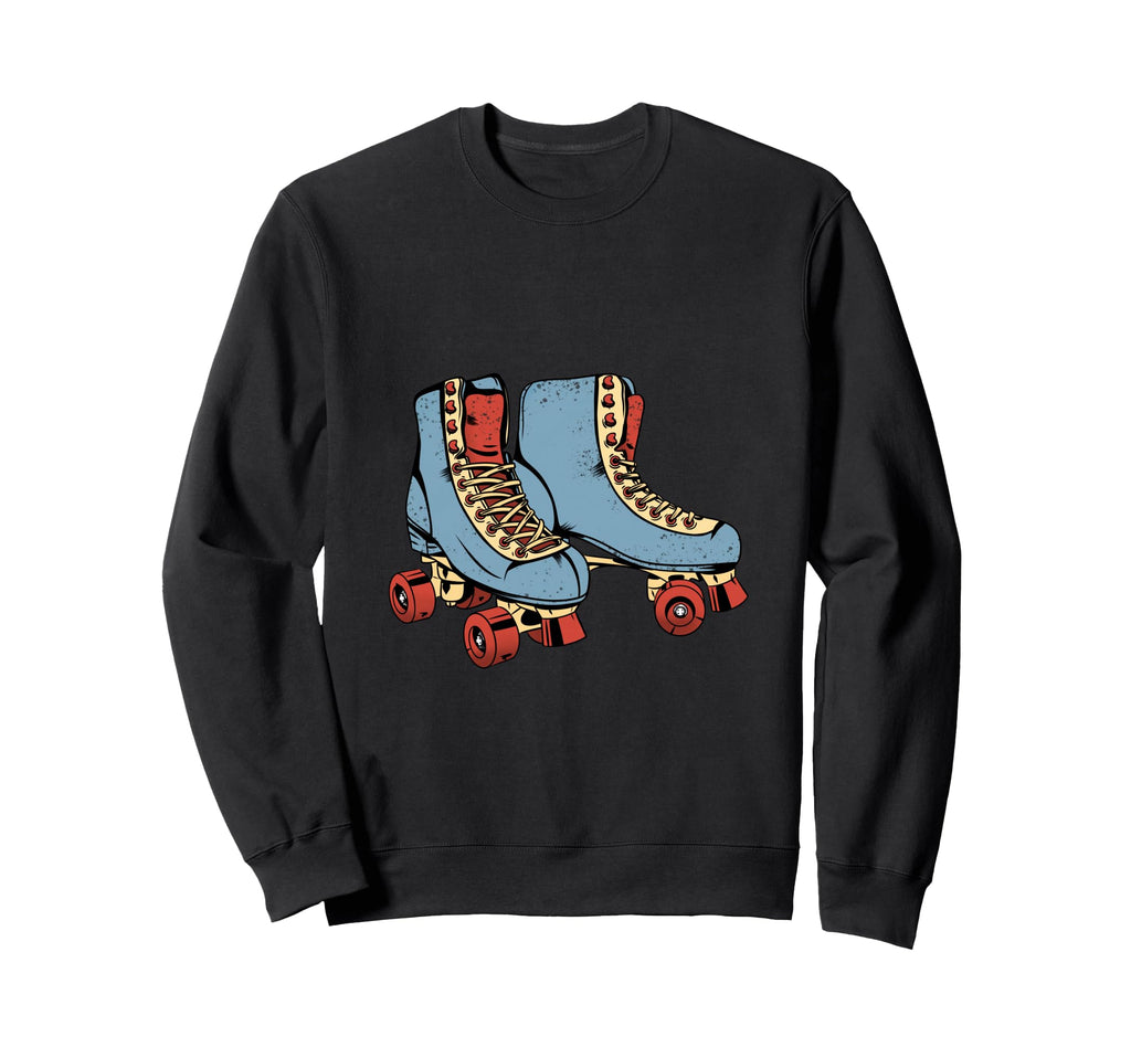 Blue Roller Skates Rollerblades Sweatshirt - Unique Graphic Men Women - T-Shirt, Sweatshirt, Hoodie