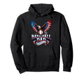 Baseball Fathers Day Usa Hoodie - Casual Everyday Wear for Adults - T-Shirt, Sweatshirt, Hoodie