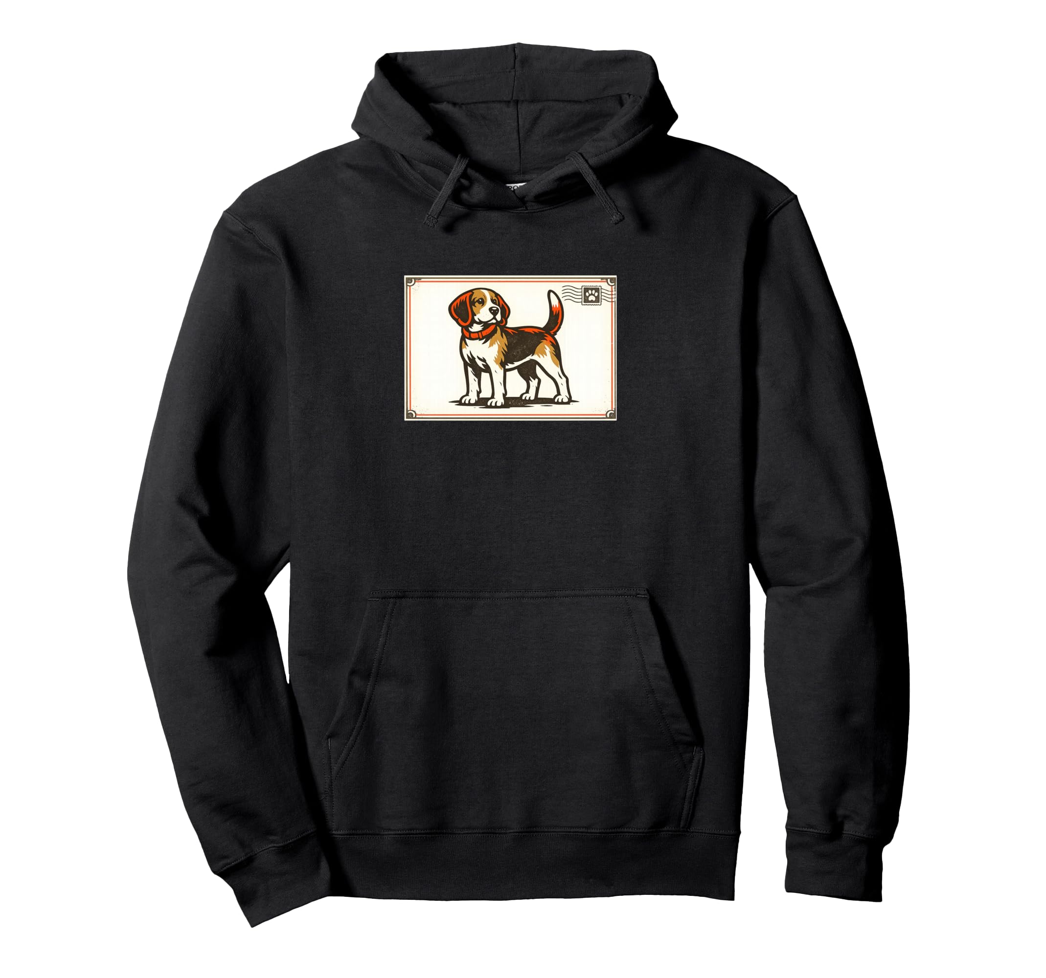 Beagle Postcard Hoodie - Aesthetic Graphic Men Women - T-Shirt, Sweatshirt, Hoodie