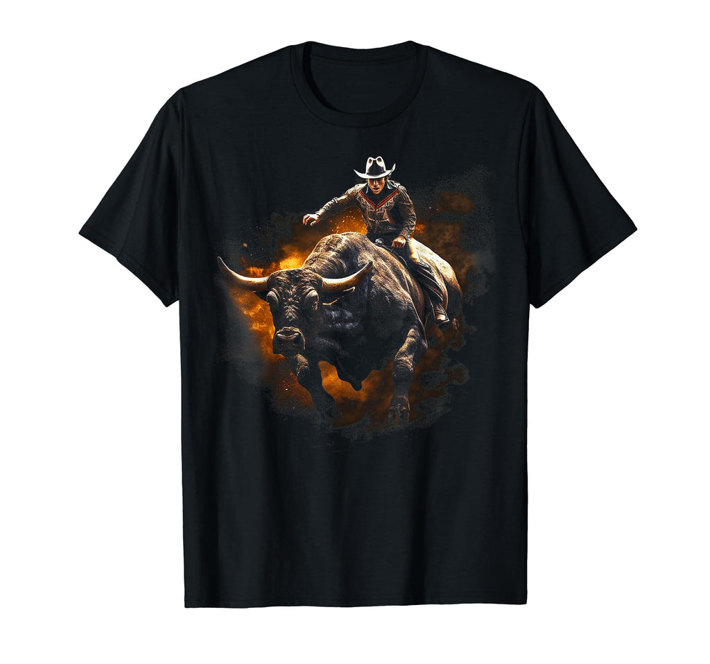 Cowboy Rodeo Horse Riding Usa Cowboy T-Shirt - Fun Novelty Design Men Women - T-Shirt, Sweatshirt, Hoodie