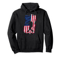 Baseball Us Flag Baseball Lover Dad Hoodie - Novelty Apparel Men Women - T-Shirt, Sweatshirt, Hoodie