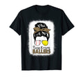 Tennis Baseball Mom Messy Bun Leopard Busy T-Shirt - Unique Graphic Unisex - T-Shirt, Sweatshirt, Hoodie
