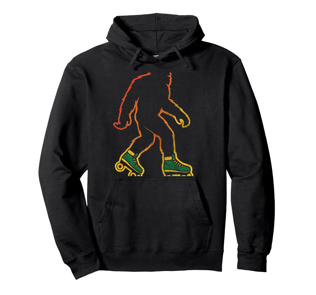 Skating Bigfoot Roller Skates Hoodie - Streetwear Style for Adults - T-Shirt, Sweatshirt, Hoodie