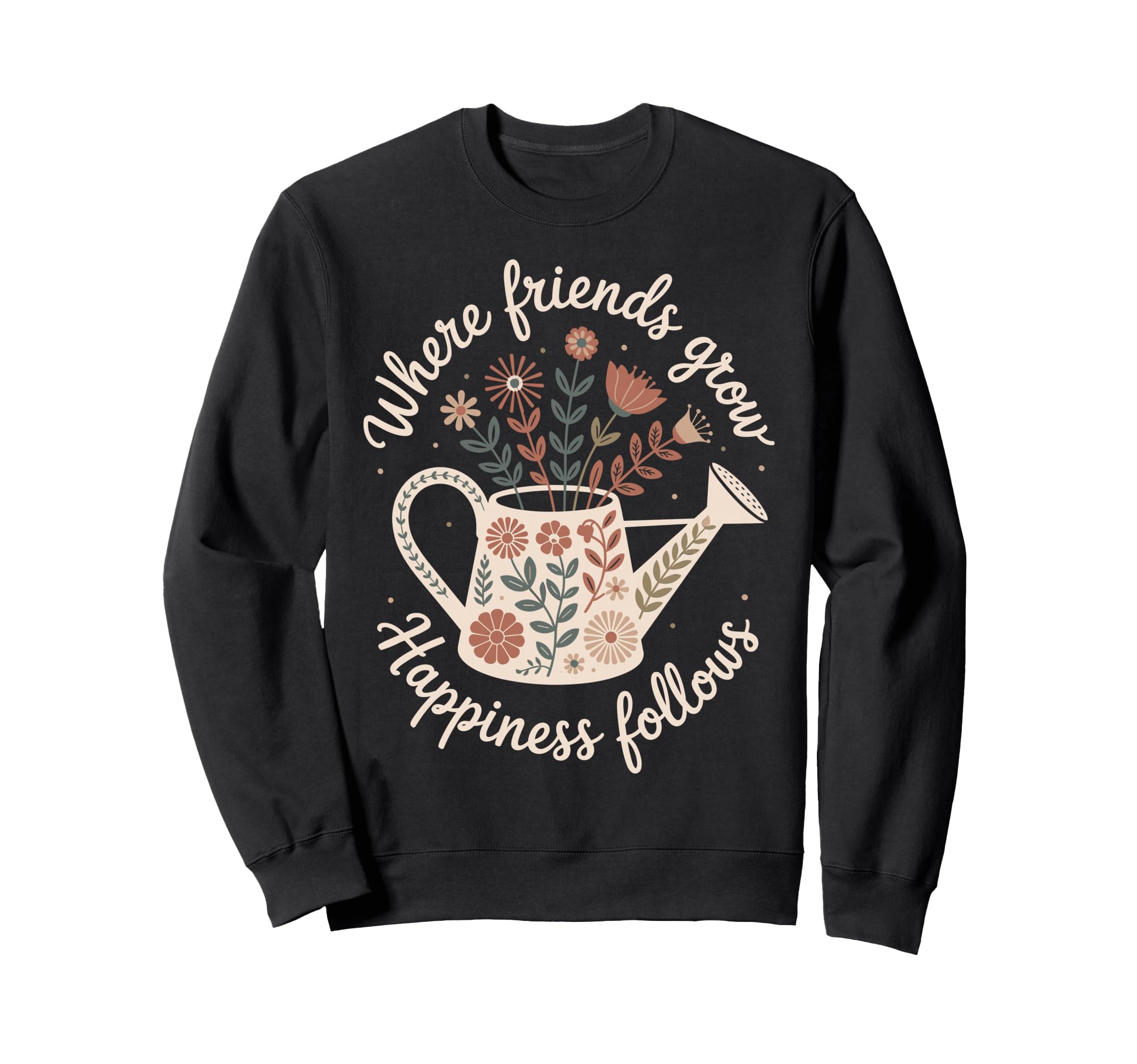 Garden Friends Boho Wildflower Can Sweatshirt - Novelty Apparel Men Women - T-Shirt, Sweatshirt, Hoodie