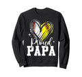 Proud Papa Baseball Softball Sweatshirt - Fun Novelty Design for Adults - T-Shirt, Sweatshirt, Hoodie