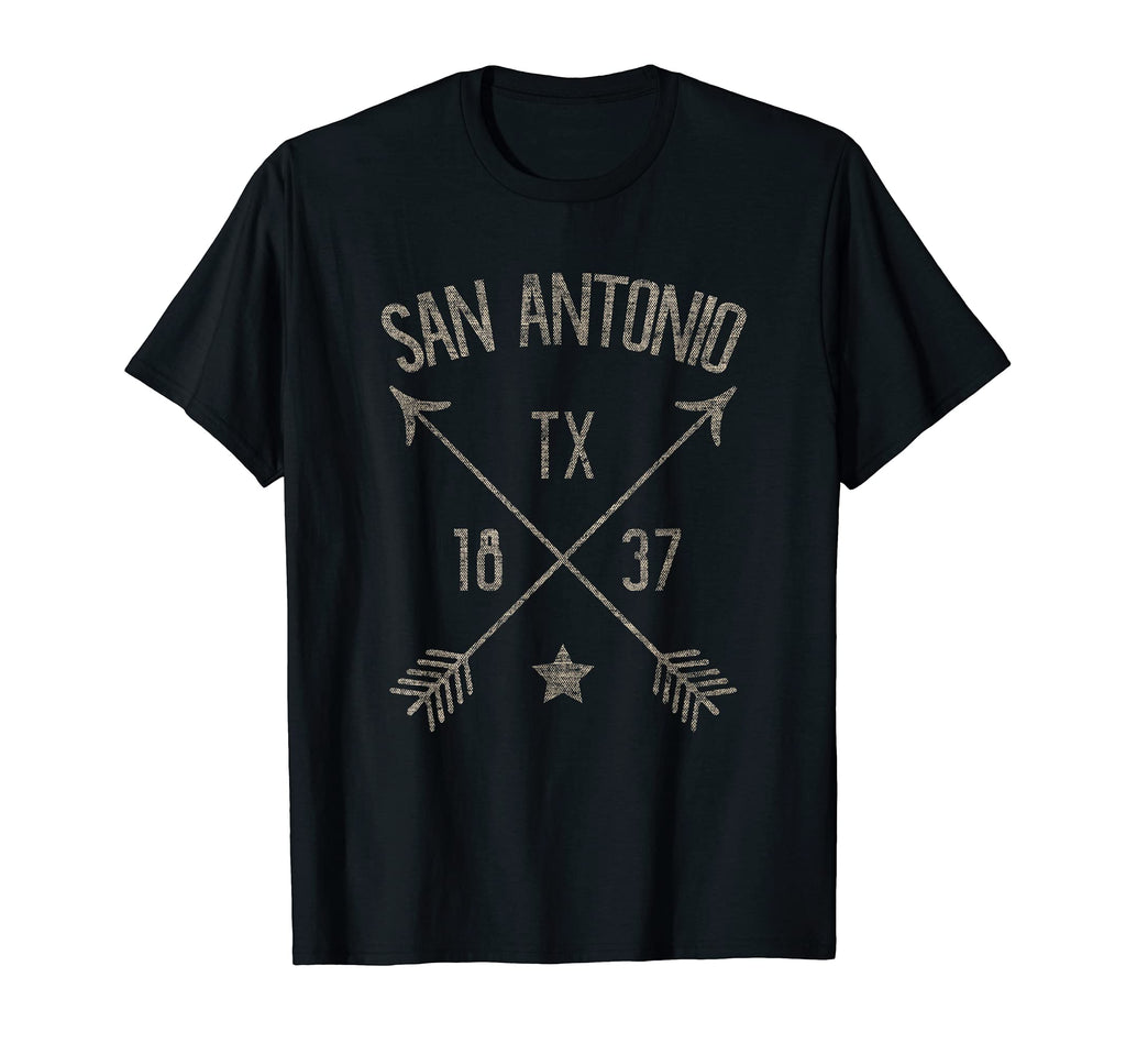San Antonio Tx Home City Distressed Arrows T-Shirt - Unique Graphic Unisex - T-Shirt, Sweatshirt, Hoodie