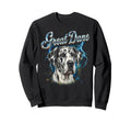 Great Dane 90S Dog Lover 80S Grean Sweatshirt - Streetwear Style Men Women - T-Shirt, Sweatshirt, Hoodie