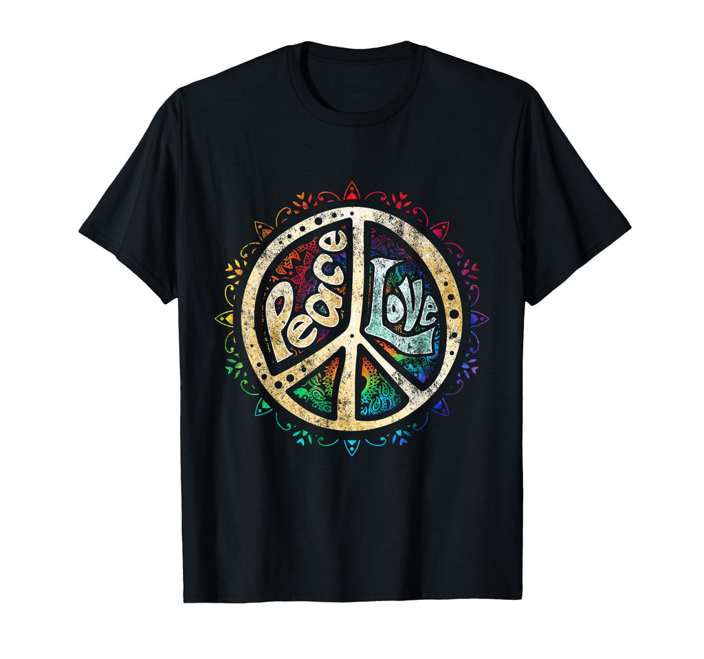 Psychedelic Peace Sign Hip Funky T-Shirt - Fun Novelty Design Unisex - T-Shirt, Sweatshirt, Hoodie