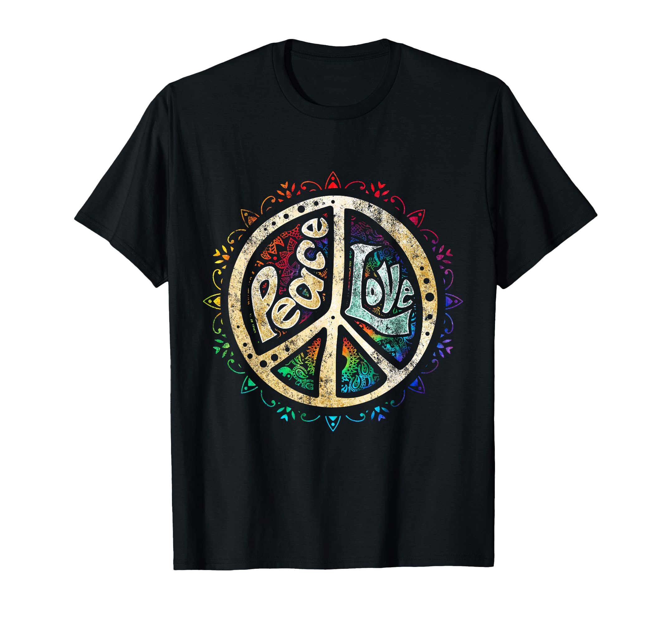 Psychedelic Peace Sign Hip Funky T-Shirt - Fun Novelty Design Unisex - T-Shirt, Sweatshirt, Hoodie