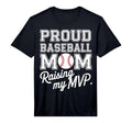 Mens Proud Baseball Mom Raising My T-Shirt - Aesthetic Graphic for Adults - T-Shirt, Sweatshirt, Hoodie