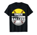 Unkie Ballers Funny Softball Baseball T-Shirt - Minimalist Print Unisex - T-Shirt, Sweatshirt, Hoodie