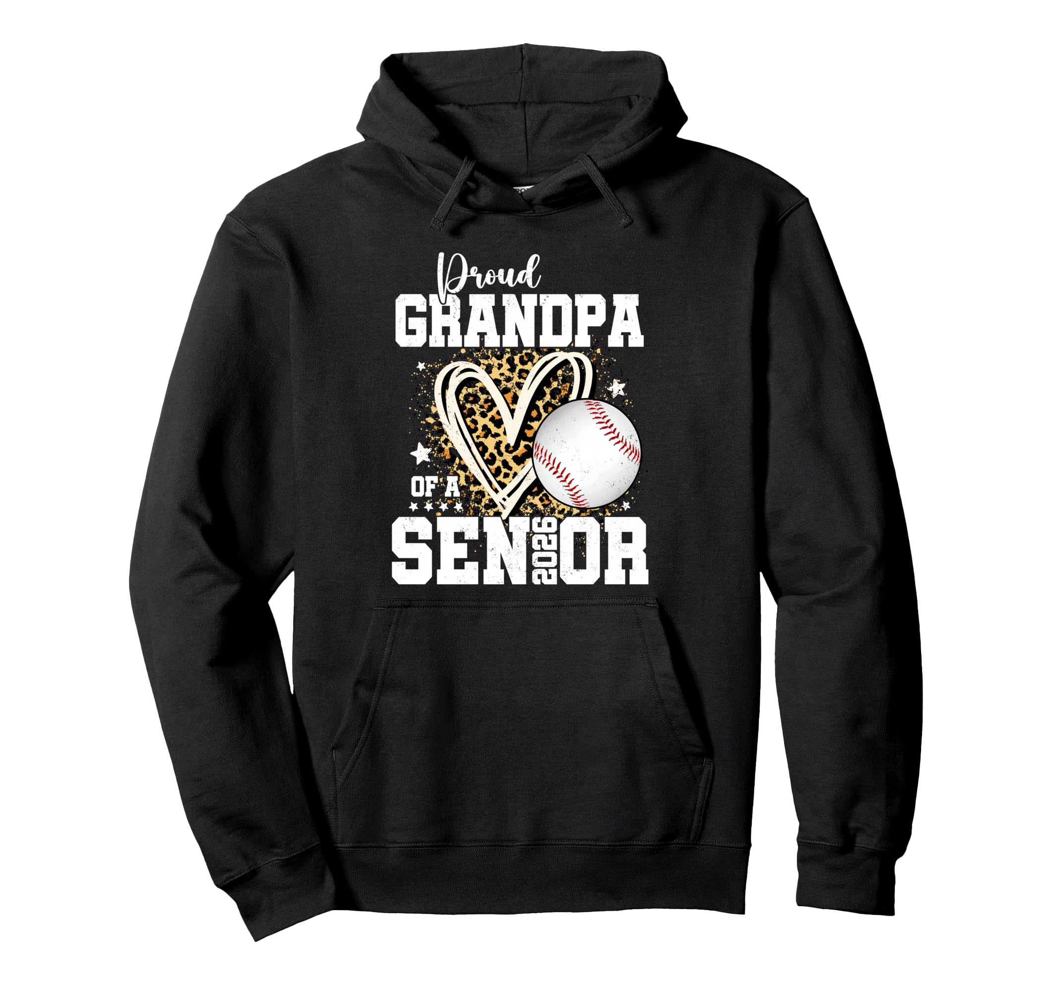 Proud Grandpa 2026 Senior Baseball Hoodie - Unique Graphic Men Women - T-Shirt, Sweatshirt, Hoodie